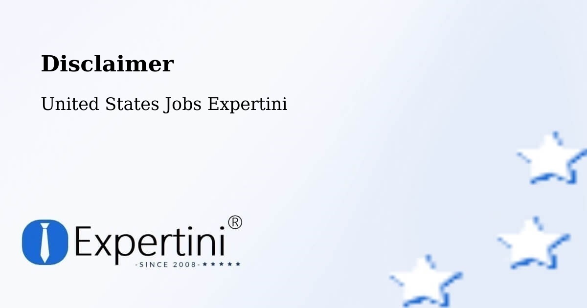 Disclaimer – Fort Hunt - United States Jobs Expertini